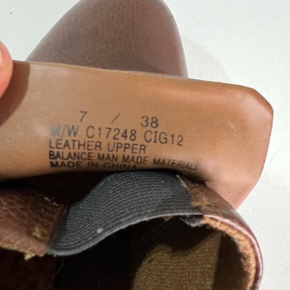 B.O.C. BORN CONCEPT Carla Slip-On Shoe Brown Leather Women's Size 7 - Picture 7 of 10